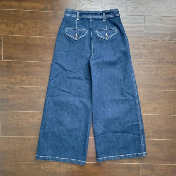 NEW Closed Leira Jeans Womens 24 Wide Leg High Rise Cropped Contemporary - Picture 4 of 11